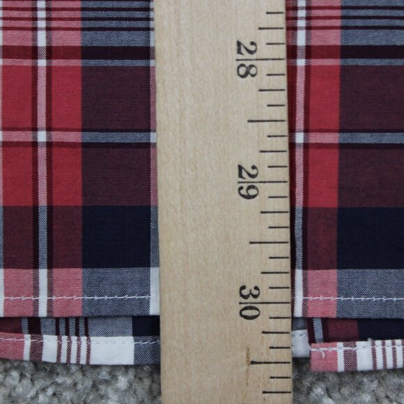 J Crew Shirt NWT Mens XL Red/Blue/White 2 Ply Cotton Secret Wash Slim Fit L/S - Picture 13 of 14